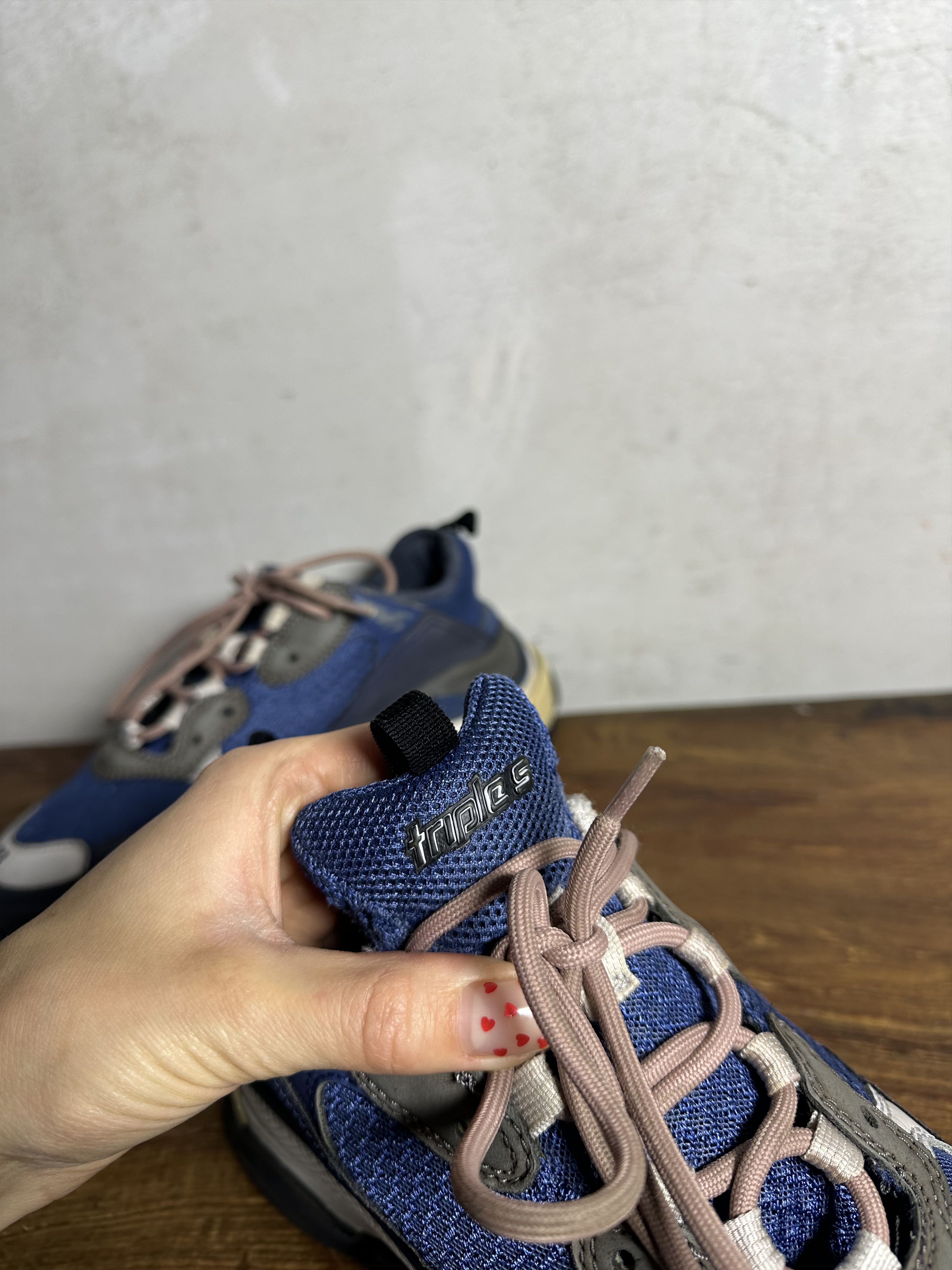 Balenciaga Balenciaga Balenciaga Triple S Nylon Blue Nylon Sneakers Size US 10 / EU 43 - 12 Thumbnail