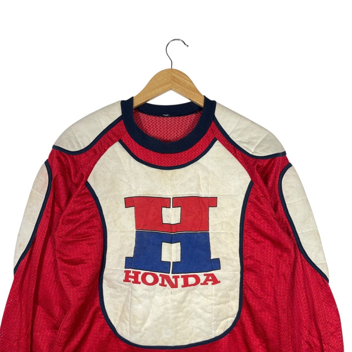 Vintage Vintage 80s/90s Honda Racing Motocross Mesh Jersey Japan Size US M / EU 48-50 / 2 - 2 Thumbnail