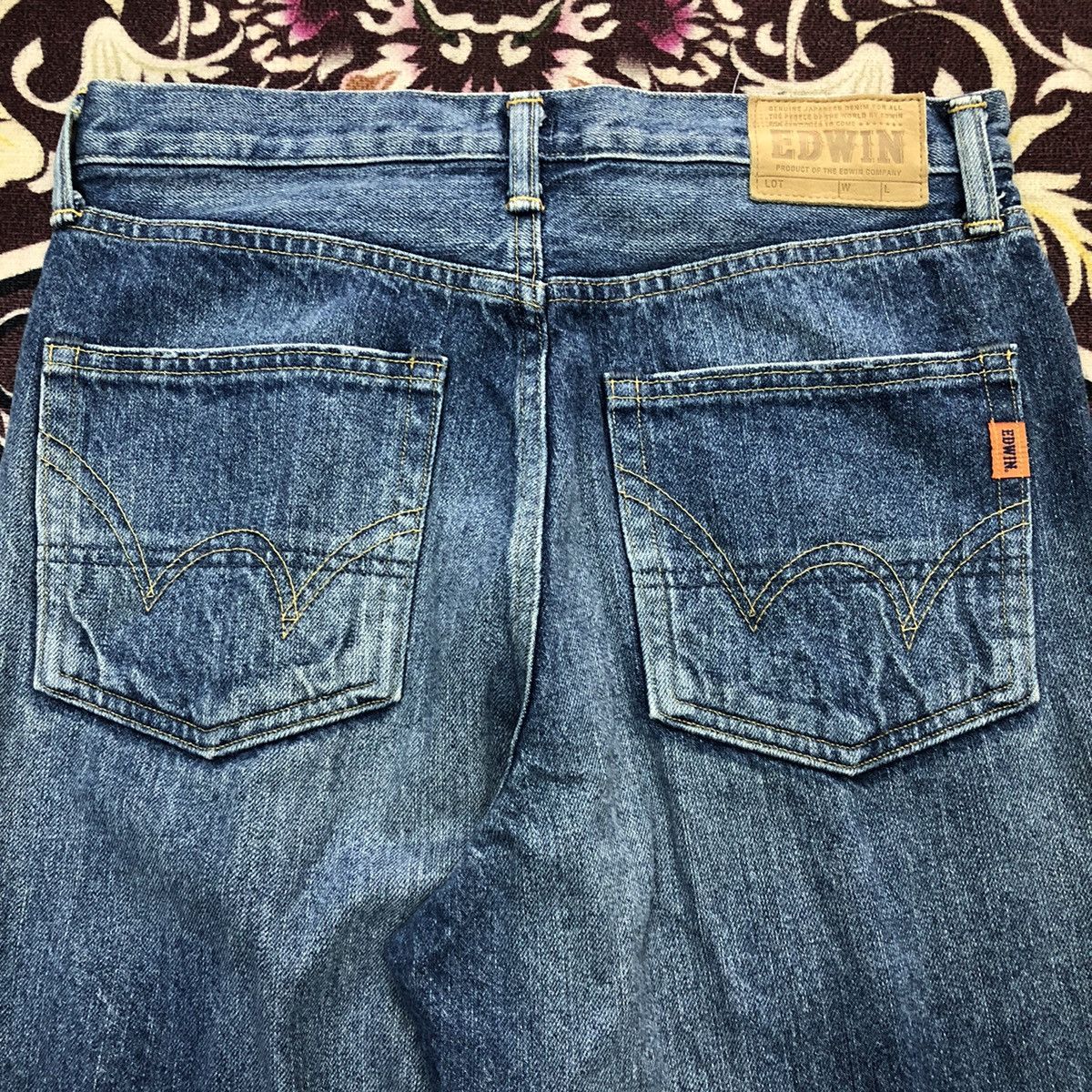 Edwin Edwin 505 Ragged Selvedge Regular Denim Jeans Size US 30 / EU 46 - 12 Thumbnail