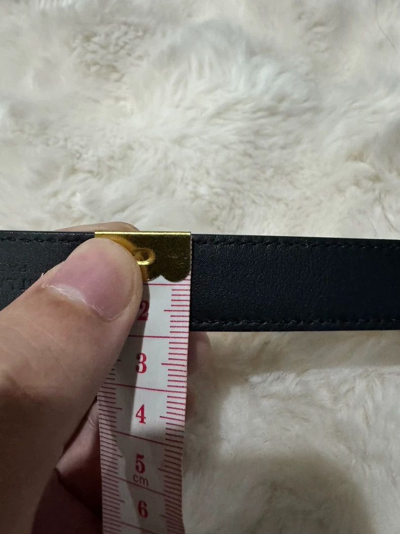 Saint Laurent Paris Saint Laurent Paris New logo black and silver belt Size ONE SIZE - 4 Thumbnail
