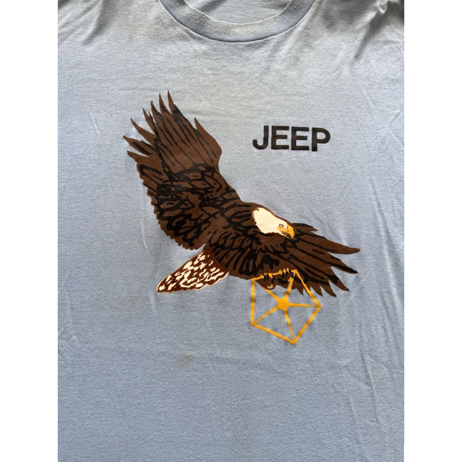 Vintage VINTAGE 80s Chrysler Jeep Toledo Ohio Eagle T Shirt 2XL Cars Grand Cherokee Screen Stars Mens T-Shirt Blue 2XL Size US XXL / EU 58 / 5 - 2 Thumbnail
