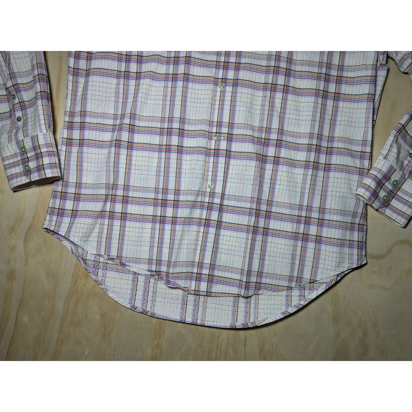 Robert Graham Robert Graham Men's Large X Collection Plaid Button Shirt Size US L / EU 52-54 / 3 - 2 Thumbnail