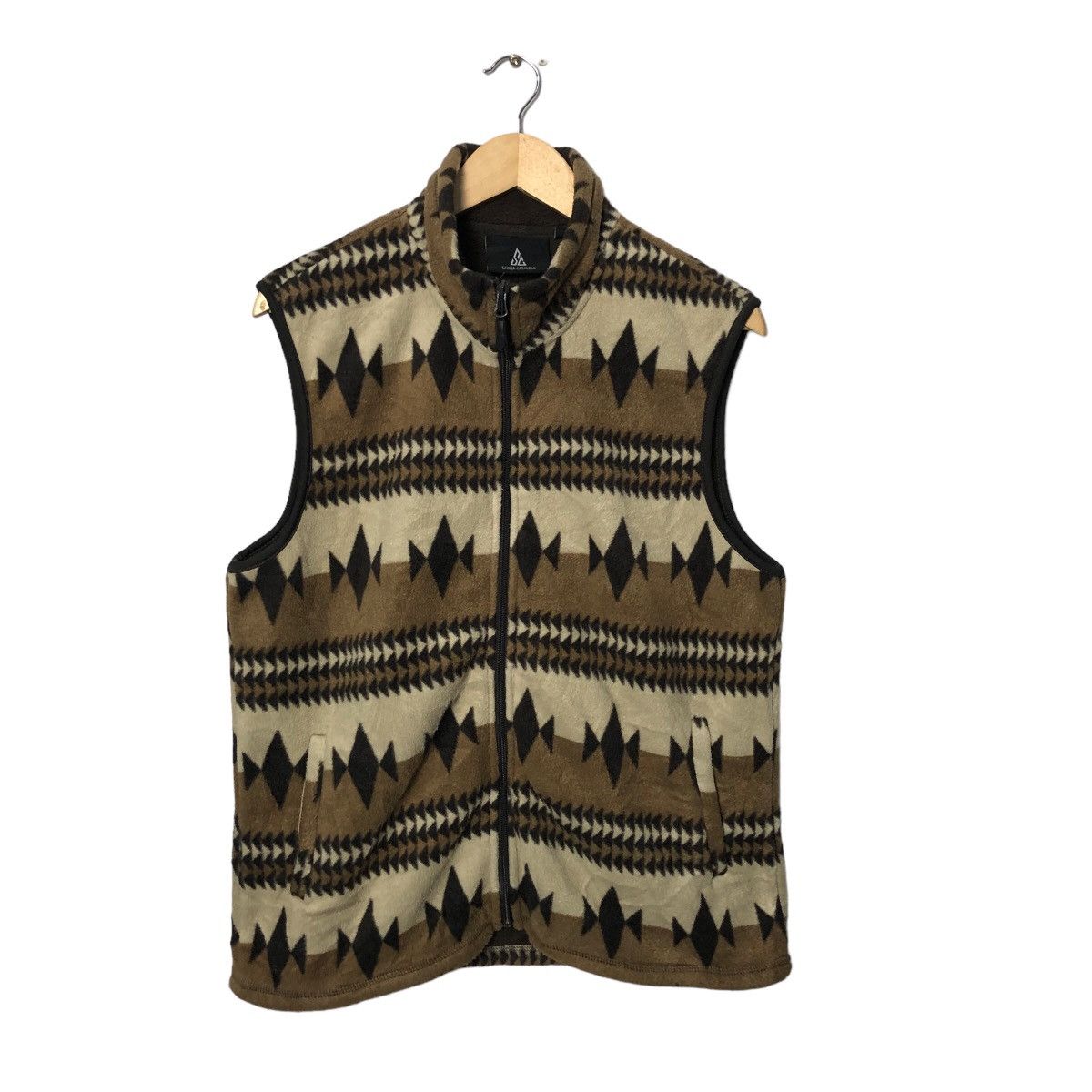 Japanese Brand Vintage Santa Catalina Fullprint Zipper Ups Vest Size US M / EU 48-50 / 2 - 1 Thumbnail