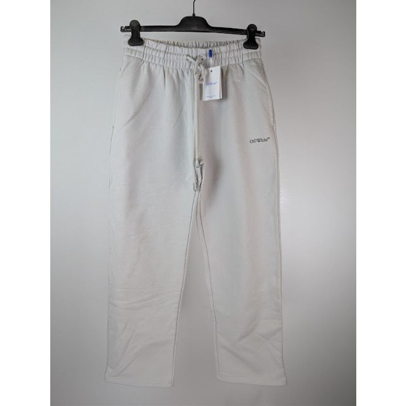 Off-White o1rshd1 Pixel Diag Sweatpants in Light Stone / Black Size US 30 / EU 46 - 2 Thumbnail