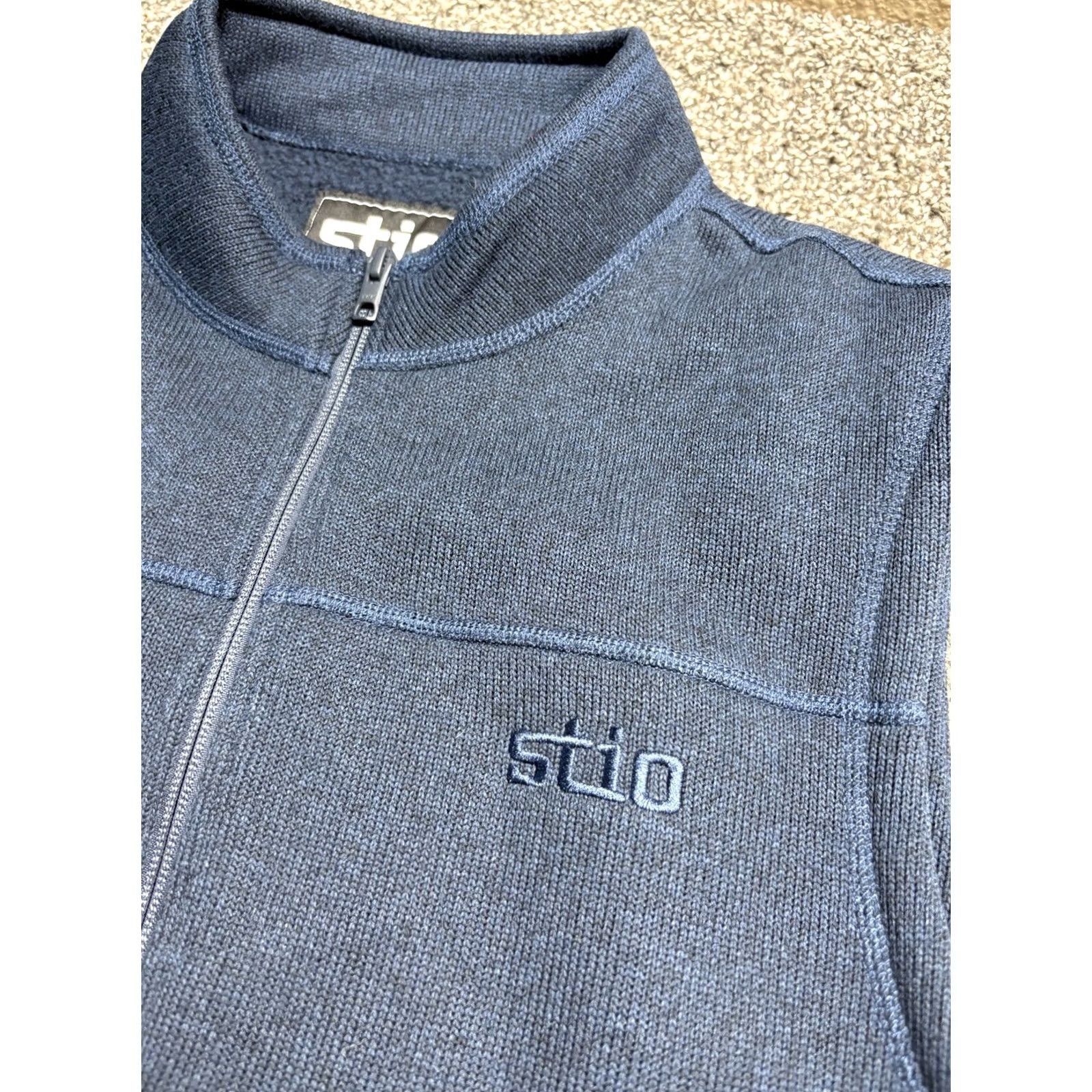 Vintage Stio Vest Mens L Blue Fleece Full Zip Outdoors Pockets Logo Size US L / EU 52-54 / 3 - 3 Thumbnail