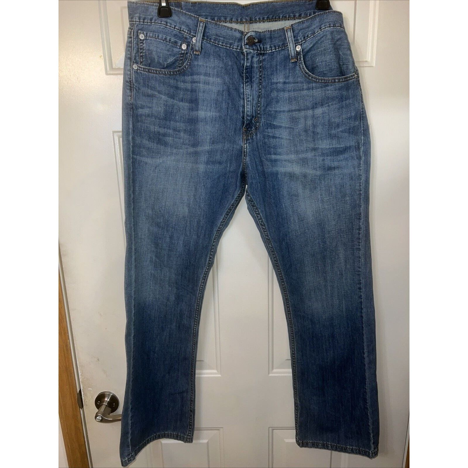 Levi's Levis 527 Jeans Men's 38x30 Blue Bootcut Medium Wash Denim Size US 38 / EU 54 - 1 Thumbnail