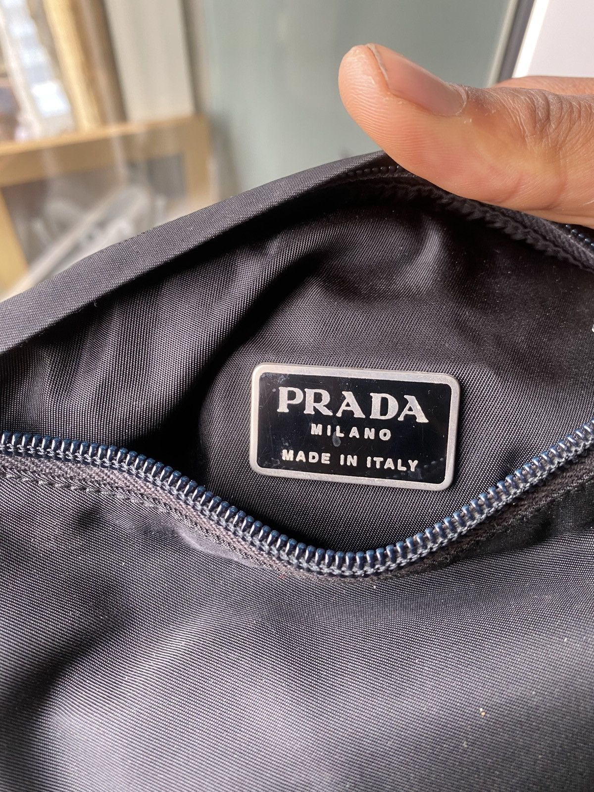Prada Prada Black Nylon Shoulder Bag Size ONE SIZE - 6 Thumbnail