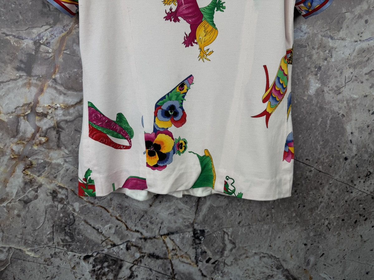 Emilio Pucci Women’s Leonardo Paris Vegatable Jacket With Short Sleeves Size L / US 10 / IT 46 - 14 Thumbnail