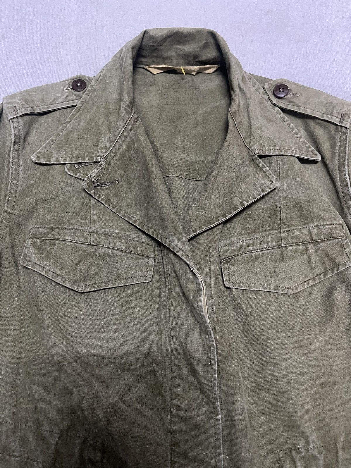Vintage Vintage 50s French M47 Army Military Field Jacket Men's Size US S / EU 44-46 / 1 - 5 Thumbnail
