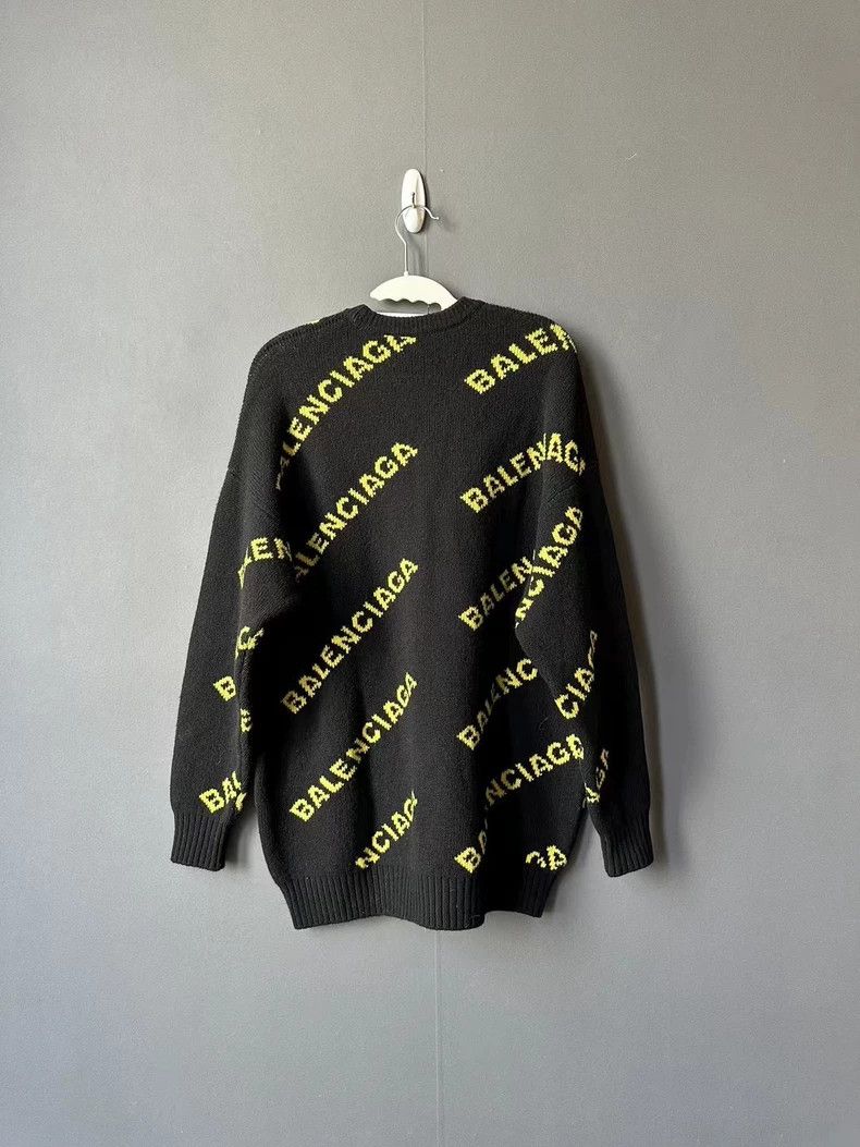 Balenciaga Balenciaga Black and Yellow Barrage Sweater Size US XS / EU 42 / 0 - 2 Thumbnail