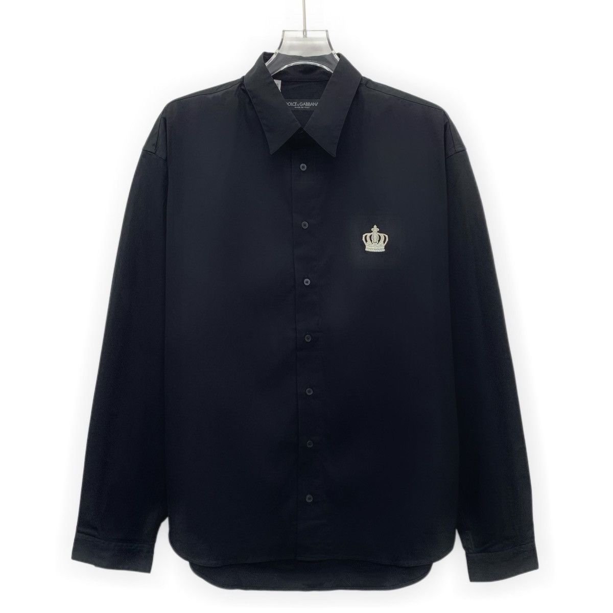 Dolce & Gabbana Dolce Gabbana Crown Embroidered Long Sleeve Shirt K26WX Size US S / EU 44-46 / 1 - 1 Thumbnail
