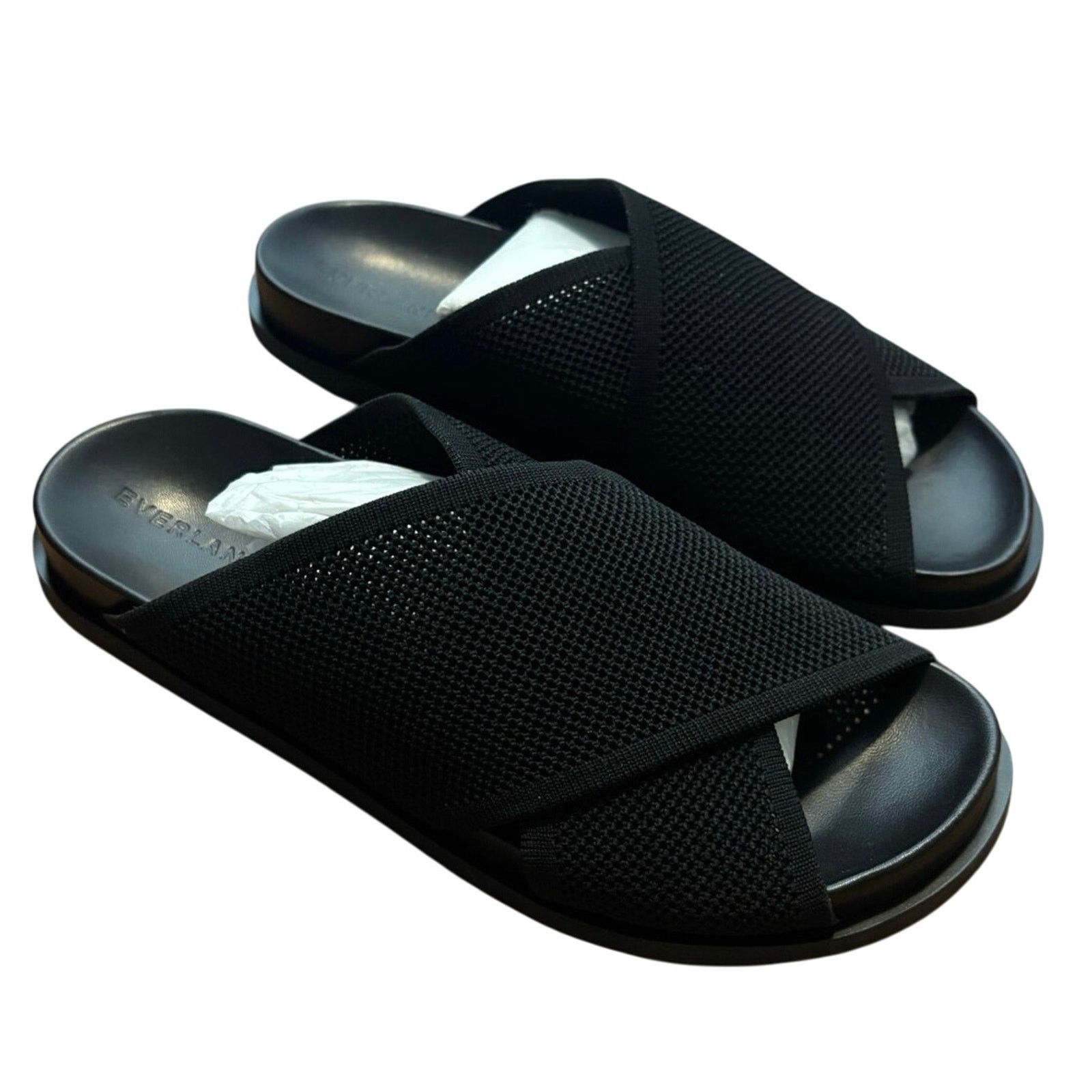 Everlane NEW Everlane The ReKnit Form Crossover Sandal Black Size 9 Size US 9 / IT 39 - 4 Thumbnail