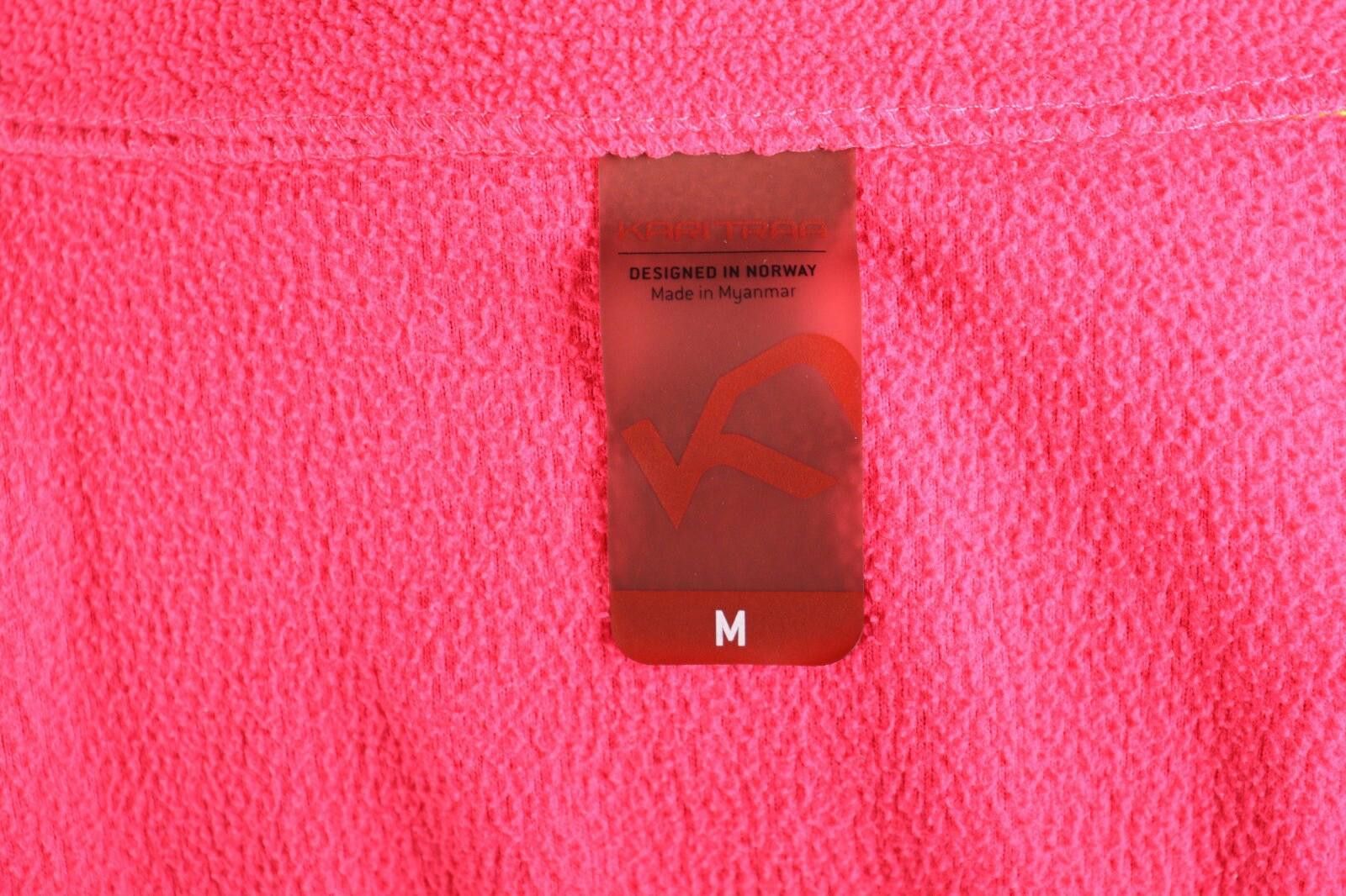 Designer Kari Traa Pink Full Zip Hiking Fleece Jacket Size M Size M / US 6-8 / IT 42-44 - 10 Thumbnail