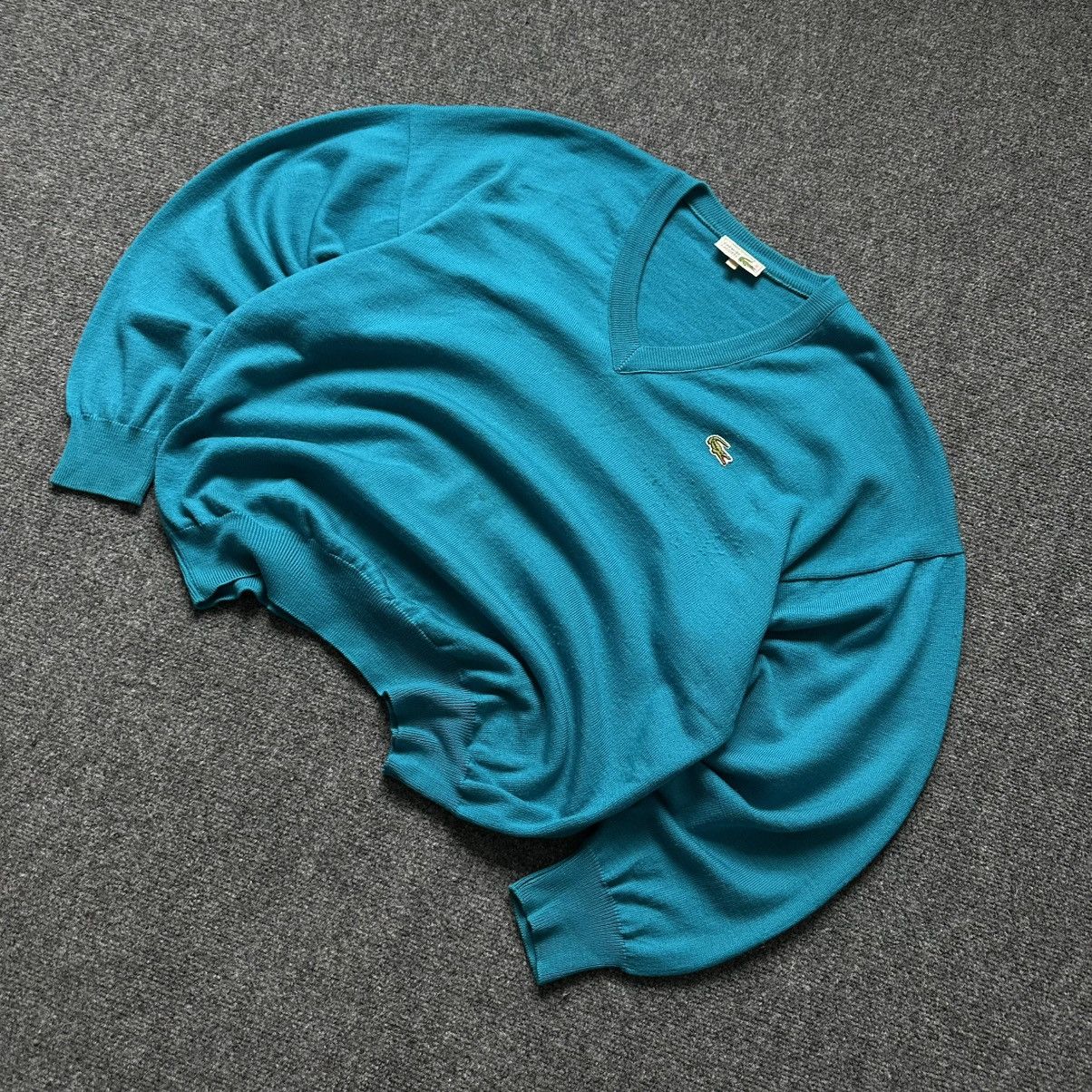 Lacoste Luxury Lacoste V Neck Sweater Size 6 (XL) Old Money Casual Size US XL / EU 56 / 4 - 2 Thumbnail