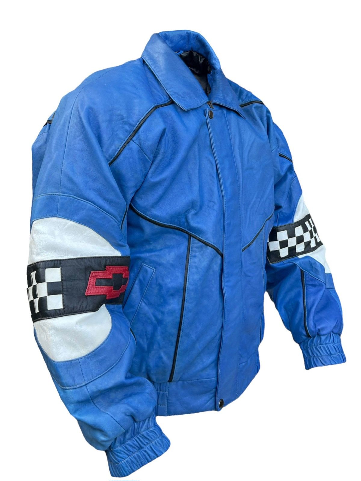 Vintage Vintage Covernett Racing Spellout Baggy Leather Jacket Size US M / EU 48-50 / 2 - 3 Thumbnail