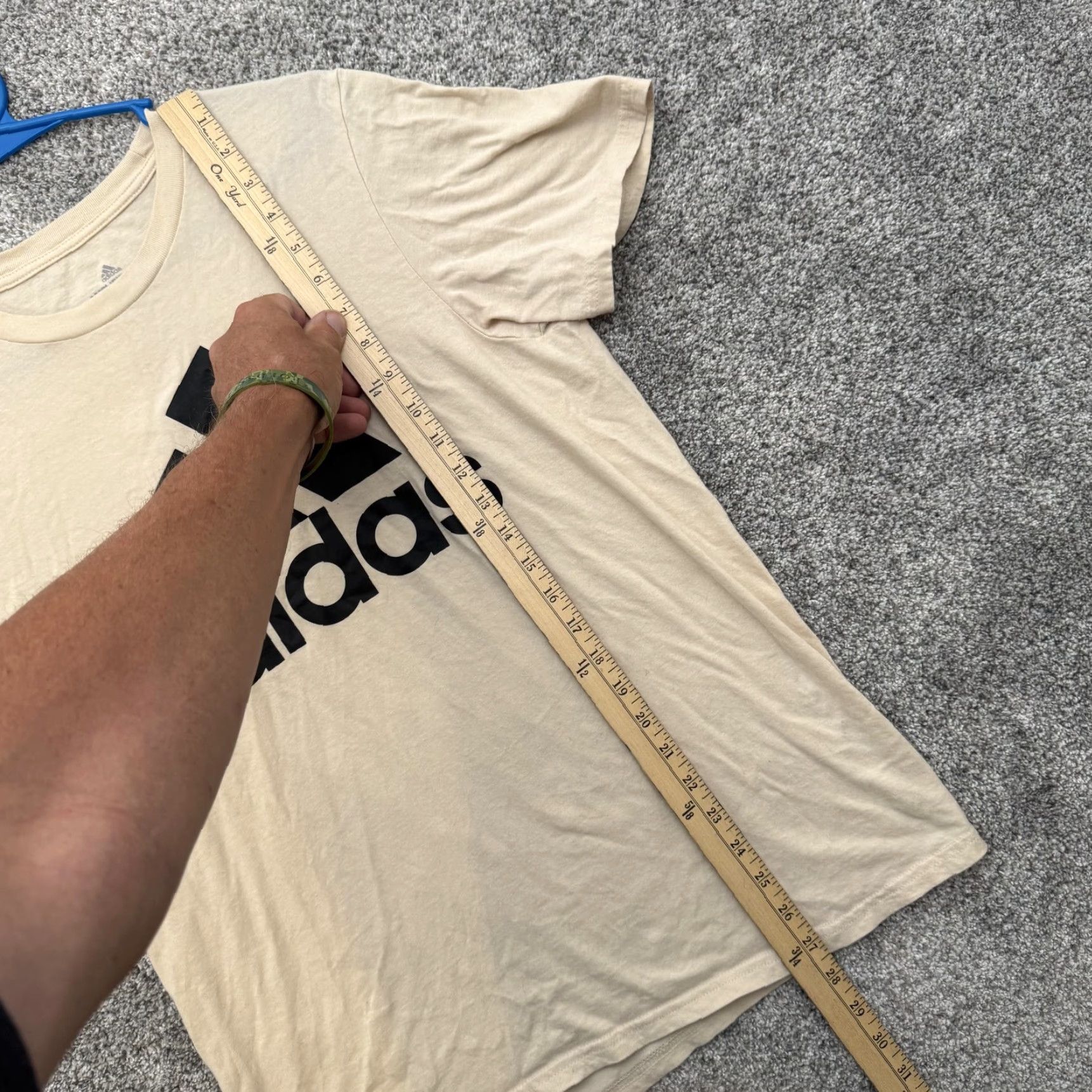 Adidas Adidas Shirt Mens Medium Beige Amplifier Tee Athletic Logo Graphic Casual Top Size US M / EU 48-50 / 2 - 2 Thumbnail