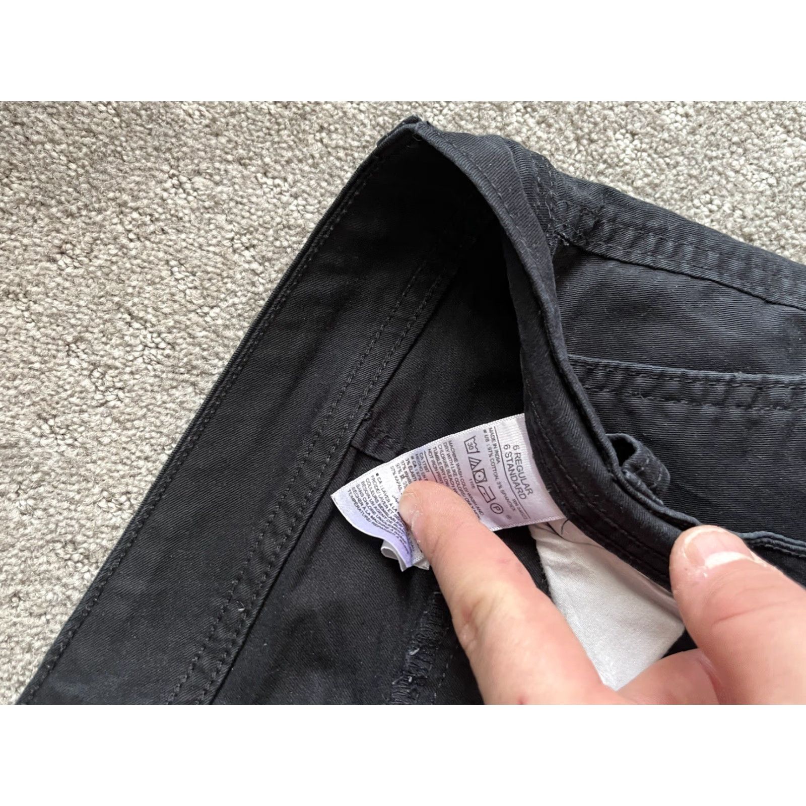 Old Navy Old Navy Black Skinny Stretch Rise Pants Women Size 6 Reg Pockets Size 28" / US 6 / IT 42 - 6 Thumbnail