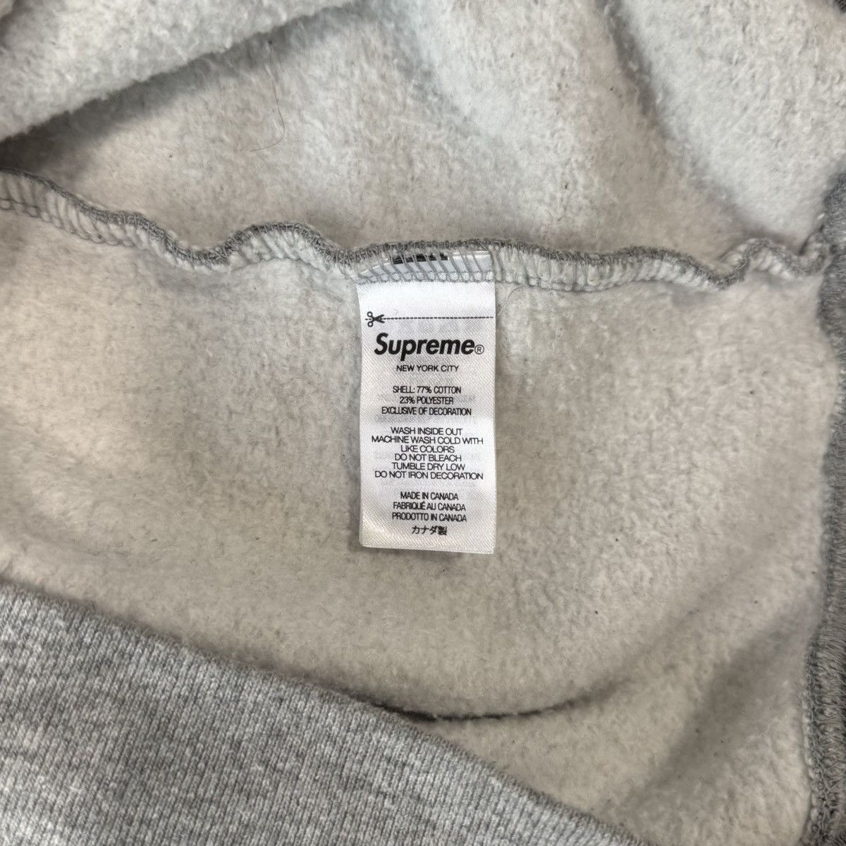 Supreme CLASSIC LOGO LOS ANGELES STORE EXCLUSIVE HOODIE - HEATHER Size US M / EU 48-50 / 2 - 7 Thumbnail