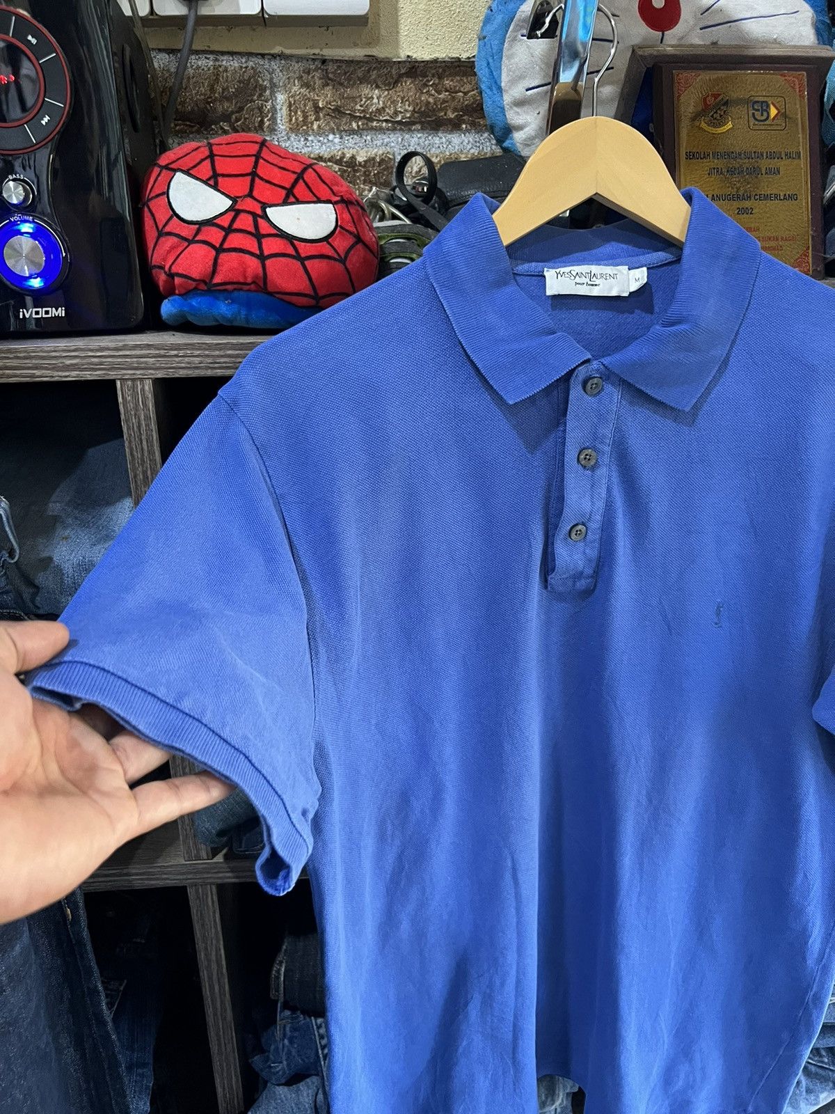 Yves Saint Laurent 🔥Vintage Yves Saint Laurent Pour Homme Polo Size US M / EU 48-50 / 2 - 10 Thumbnail