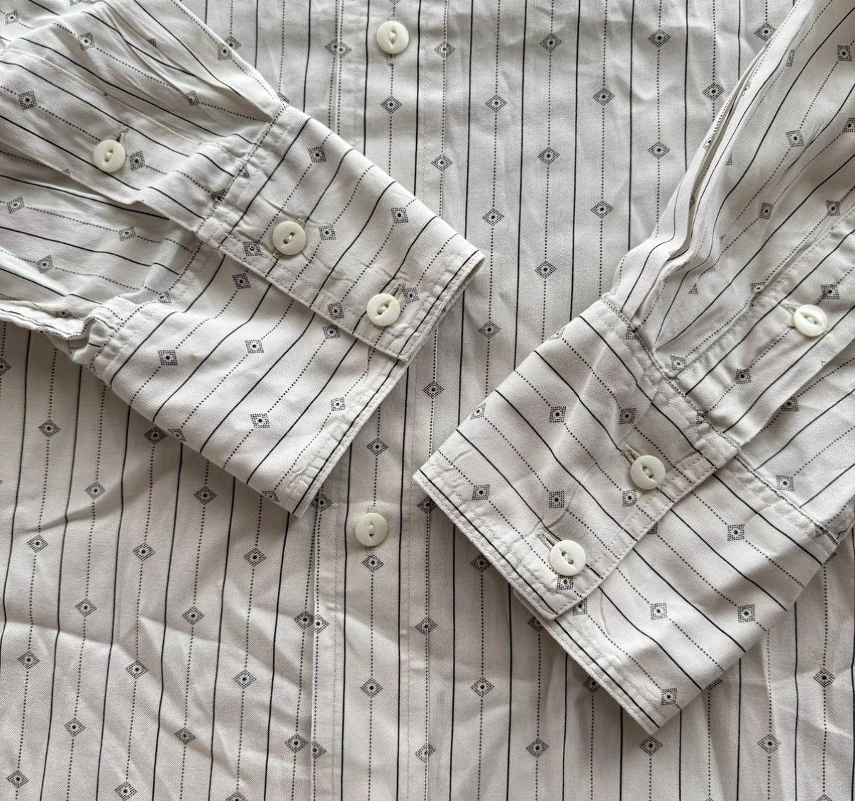 RRL Ralph Lauren RRL Ralph Lauren Double RL White Striped Shirt K22 Size US XL / EU 56 / 4 - 4 Thumbnail