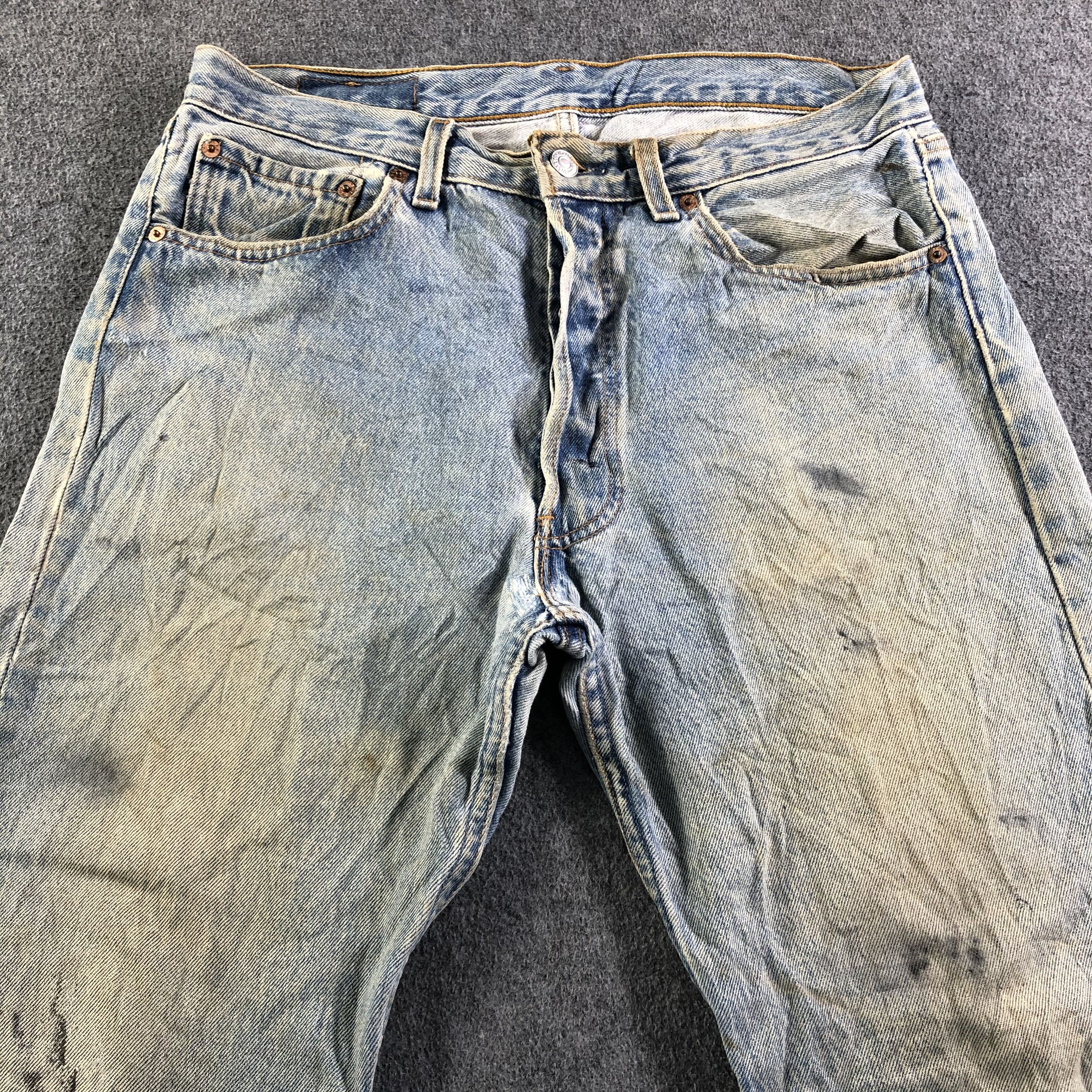 Levi's Vintage Light Wash Levis 501 Jeans-J3994 Size US 33 - 3 Thumbnail