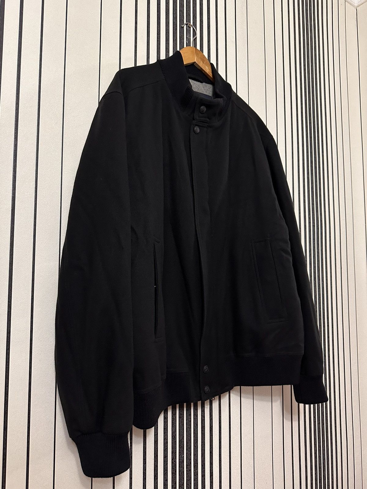 Paul Shark Woolen Classic Italian Black Bomber Jacket
