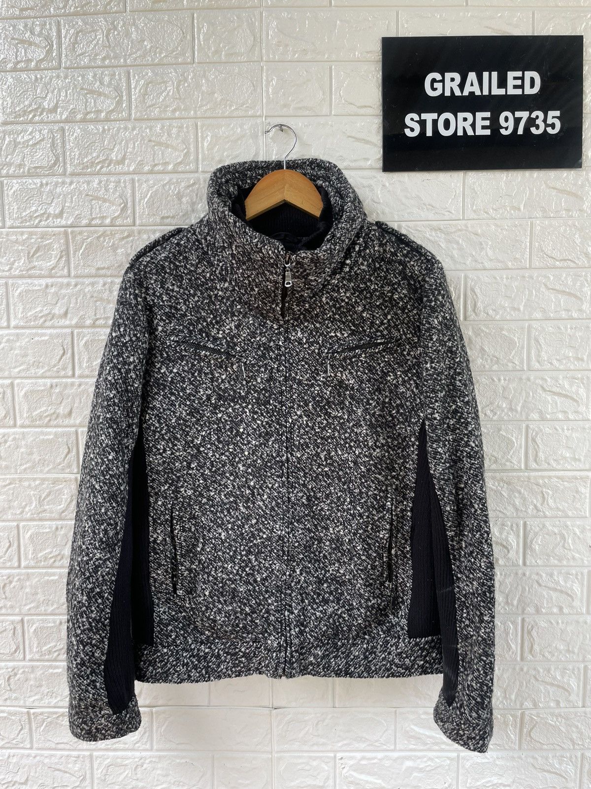 Japanese Brand Vintage Semantic Design Zipper Jacket Size US L / EU 52-54 / 3 - 1 Thumbnail