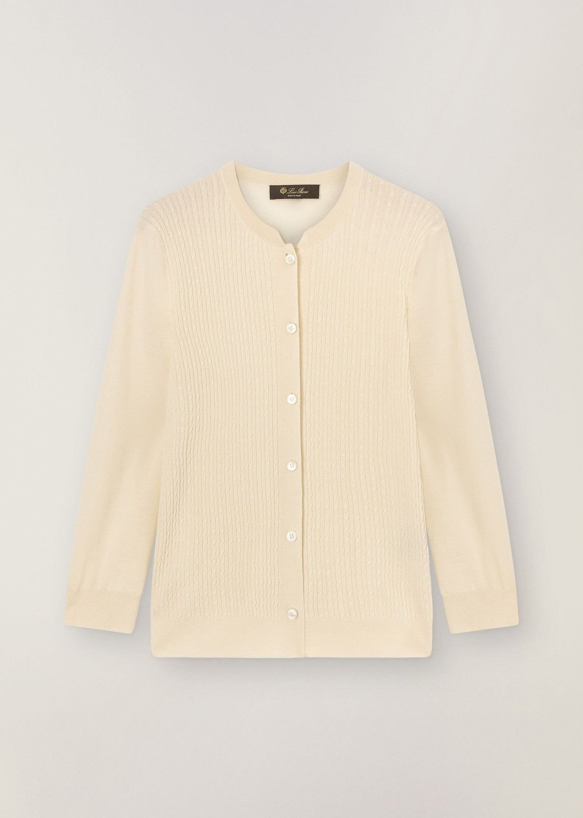 image of Loro Piana O1Loc1C0124 Cardigan In Cream, Women's (Size Large)