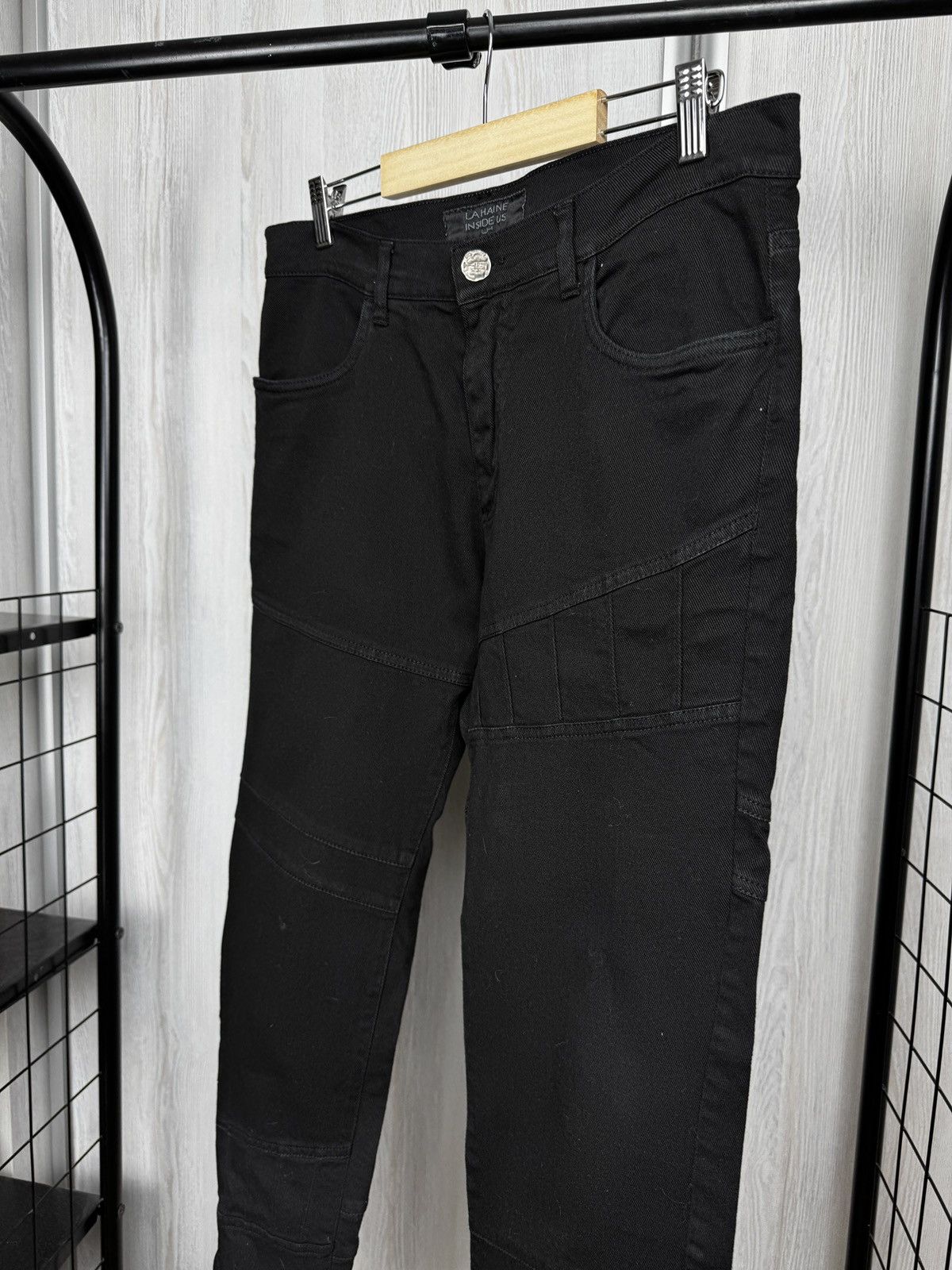 La Haine Inside Us La Haine Inside Us LH black zipper skinny biker jeans Size US 31 - 6 Thumbnail