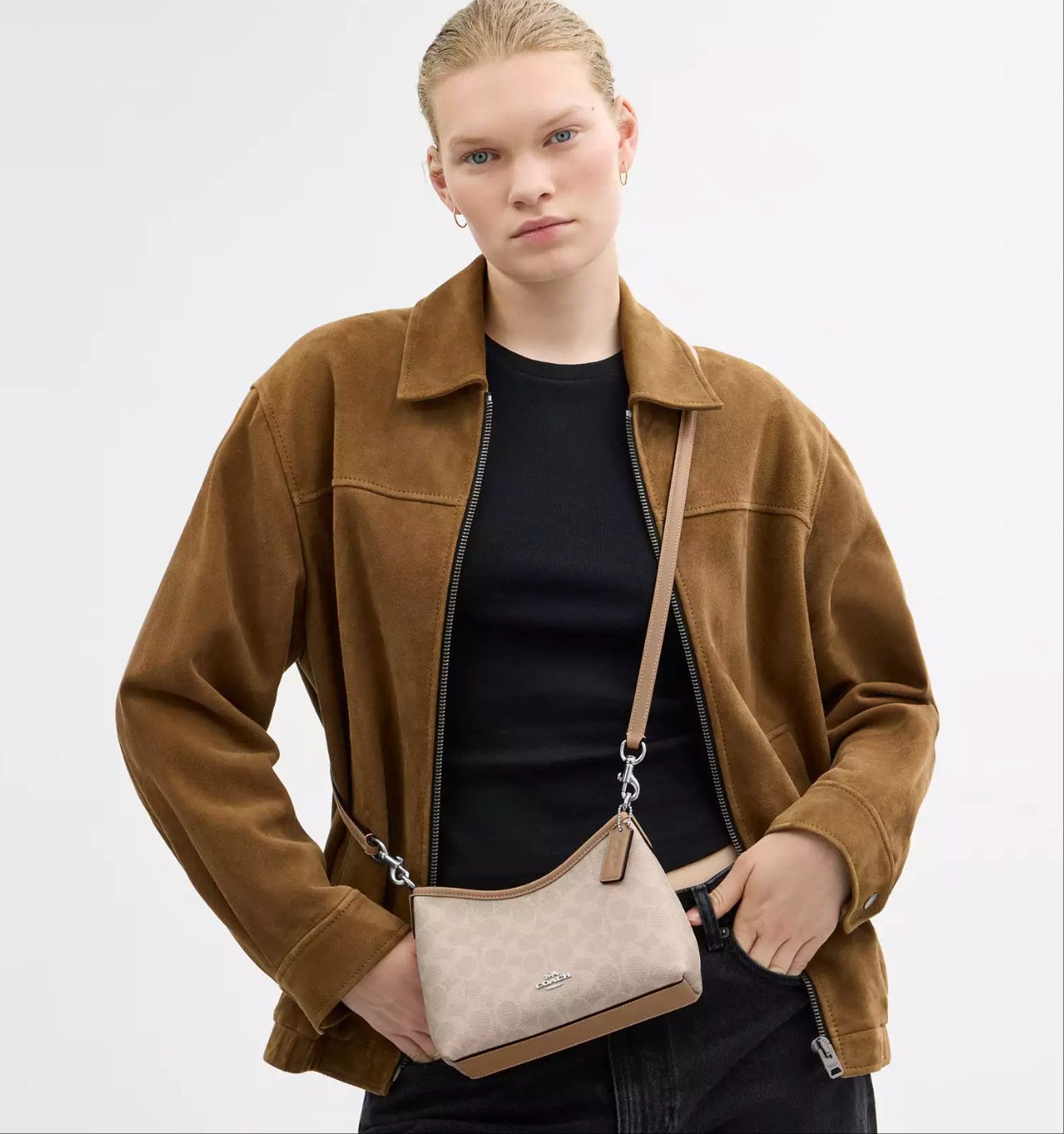 Coach Laurel Small Shoulder Bag In Signature Canvas CBH15 Size ONE SIZE - 8 Thumbnail
