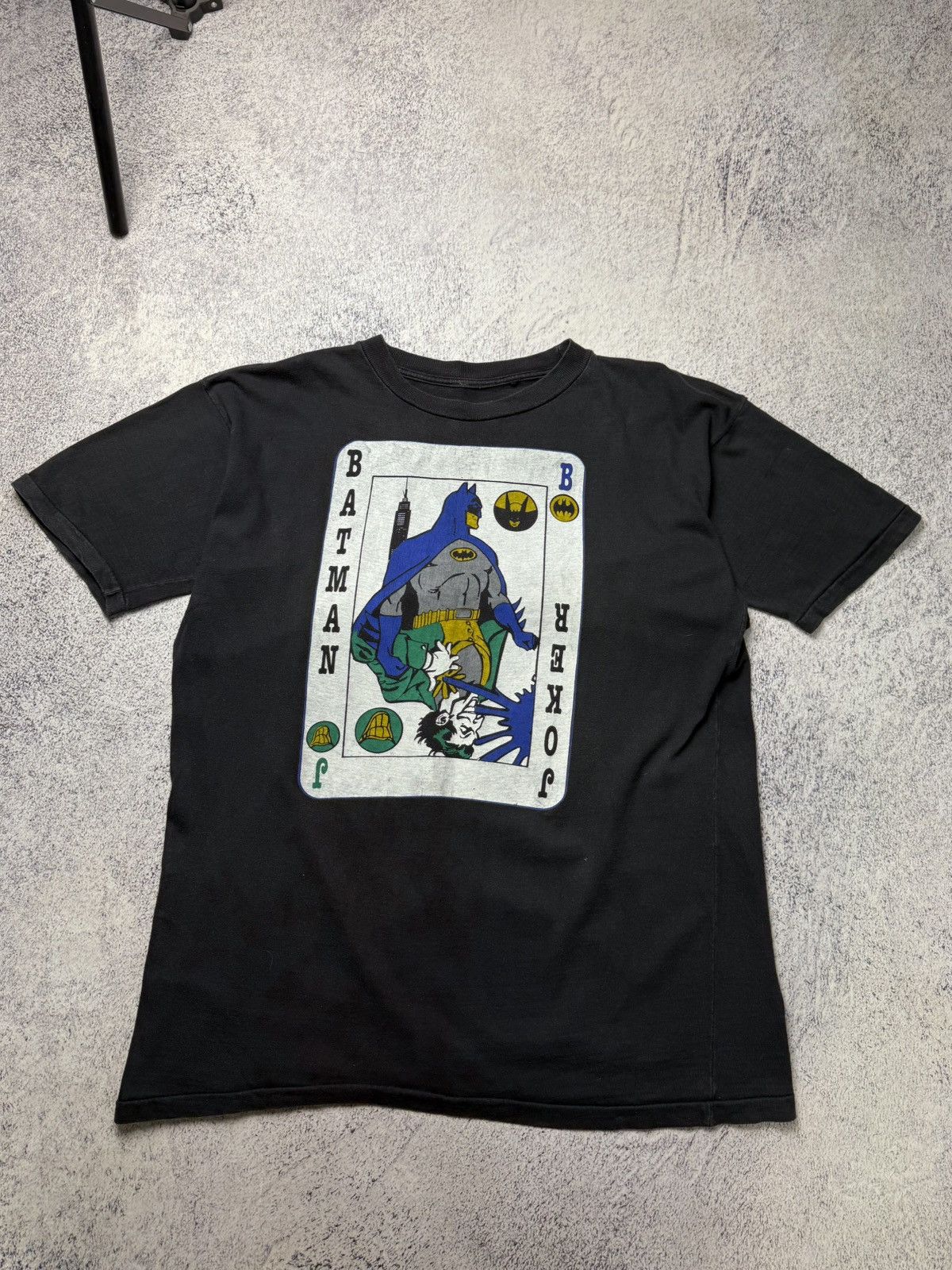 DC Comics Rare Vintage 1989 DC Batman Joker Single Stitch T Shirt Size US M / EU 48-50 / 2 - 1 Thumbnail