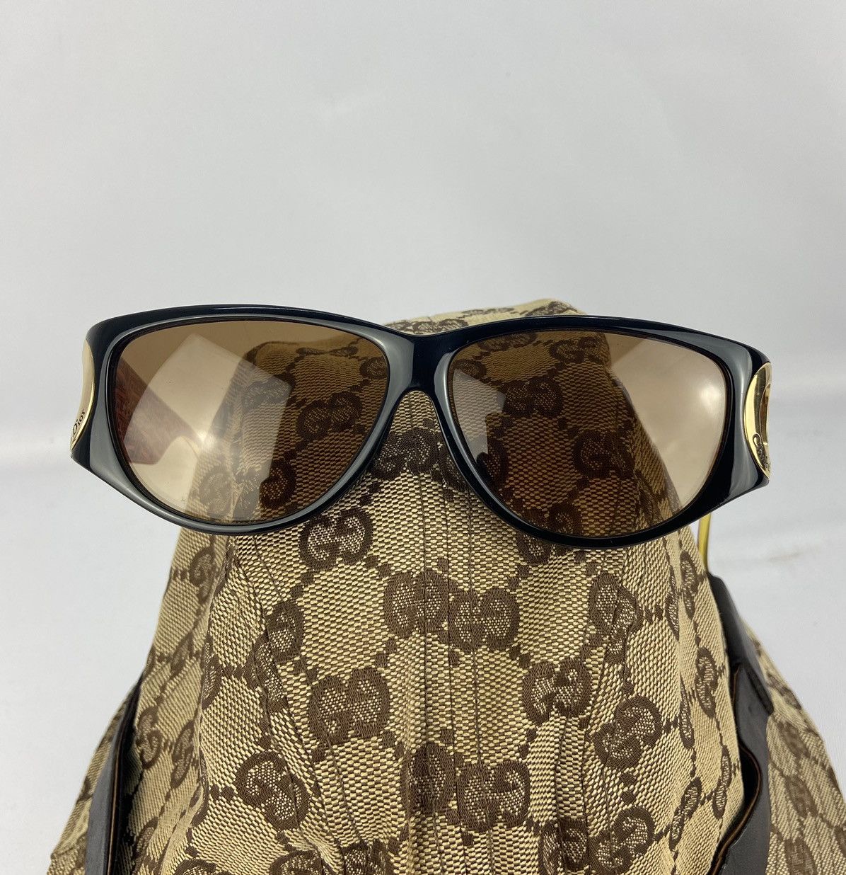Dior 90s CHRISTIAN DIOR 2662A 90 CAT EYE SUNGLASSES BROWN Size ONE SIZE - 4 Thumbnail