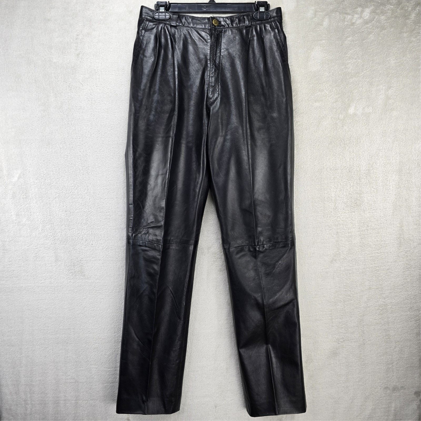 Paco Rabanne Vintage Paco Rabanne Paris Leather Pants 34 (Fit 28x32) 70s Size 28" / US 6 / IT 42 - 1 Thumbnail