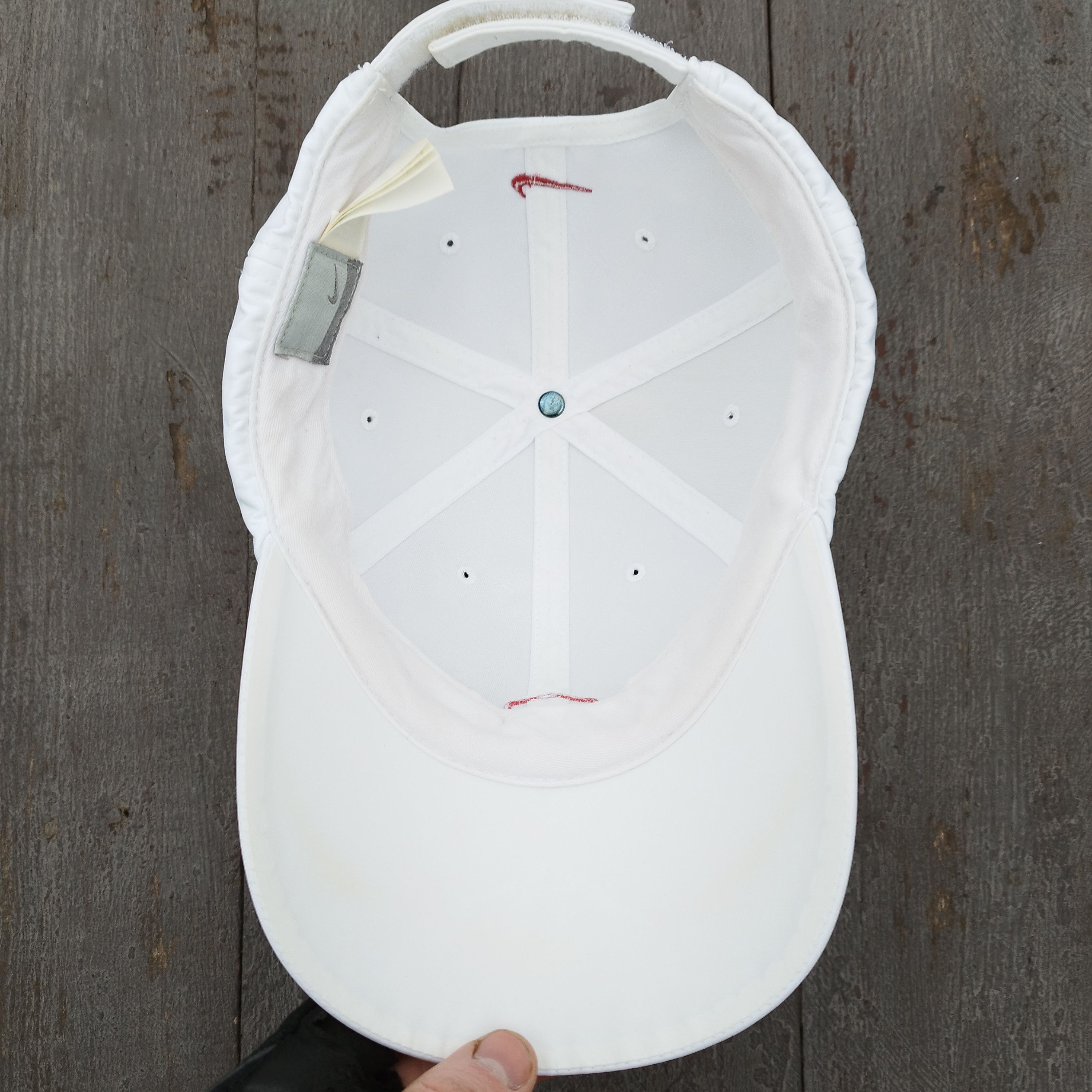 Nike Vintage Nike Swoosh Heritage Cap white y2k streetwear Size ONE SIZE - 8 Thumbnail