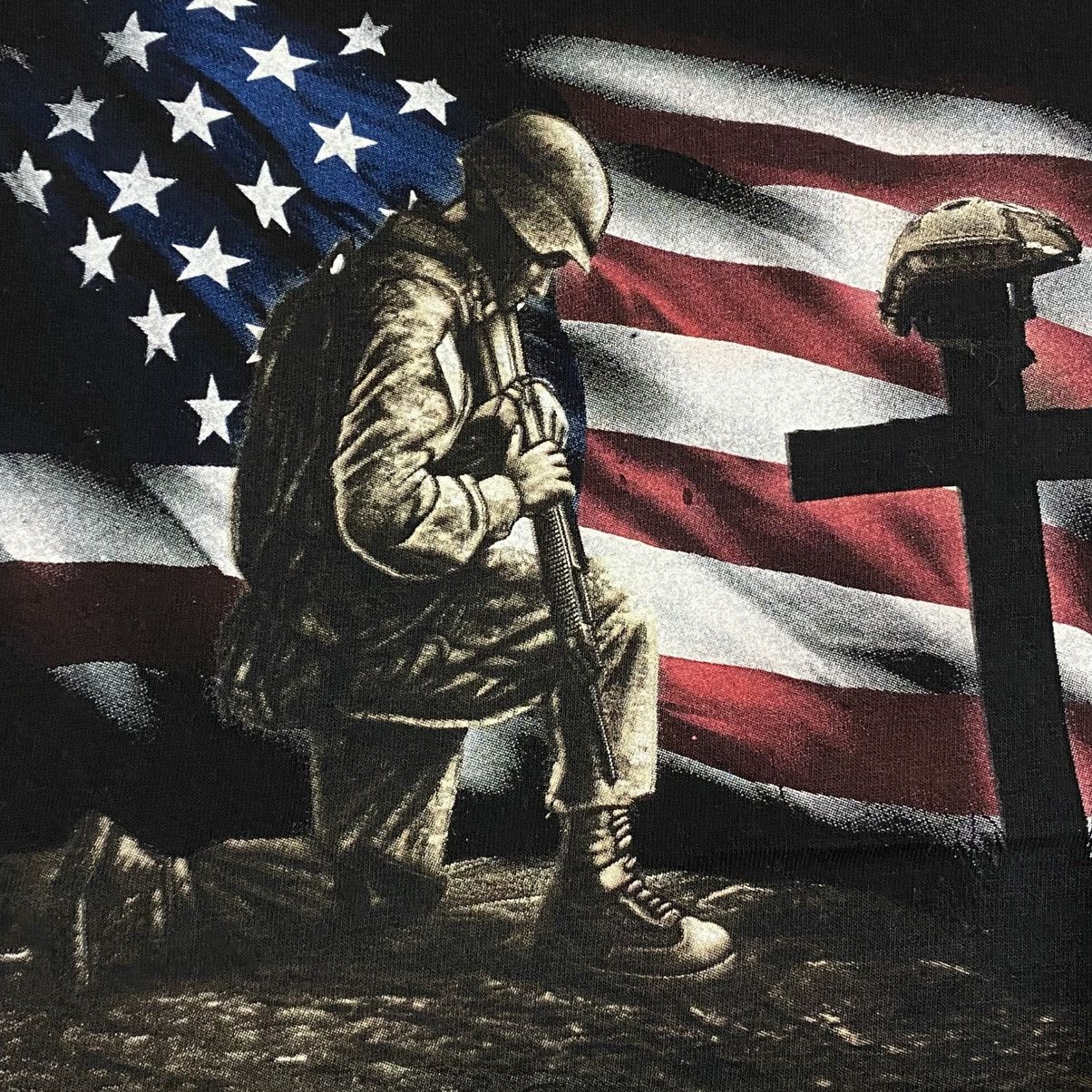 Vintage American US ARMY i stand for the flag Size US XXL / EU 58 / 5 - 4 Thumbnail