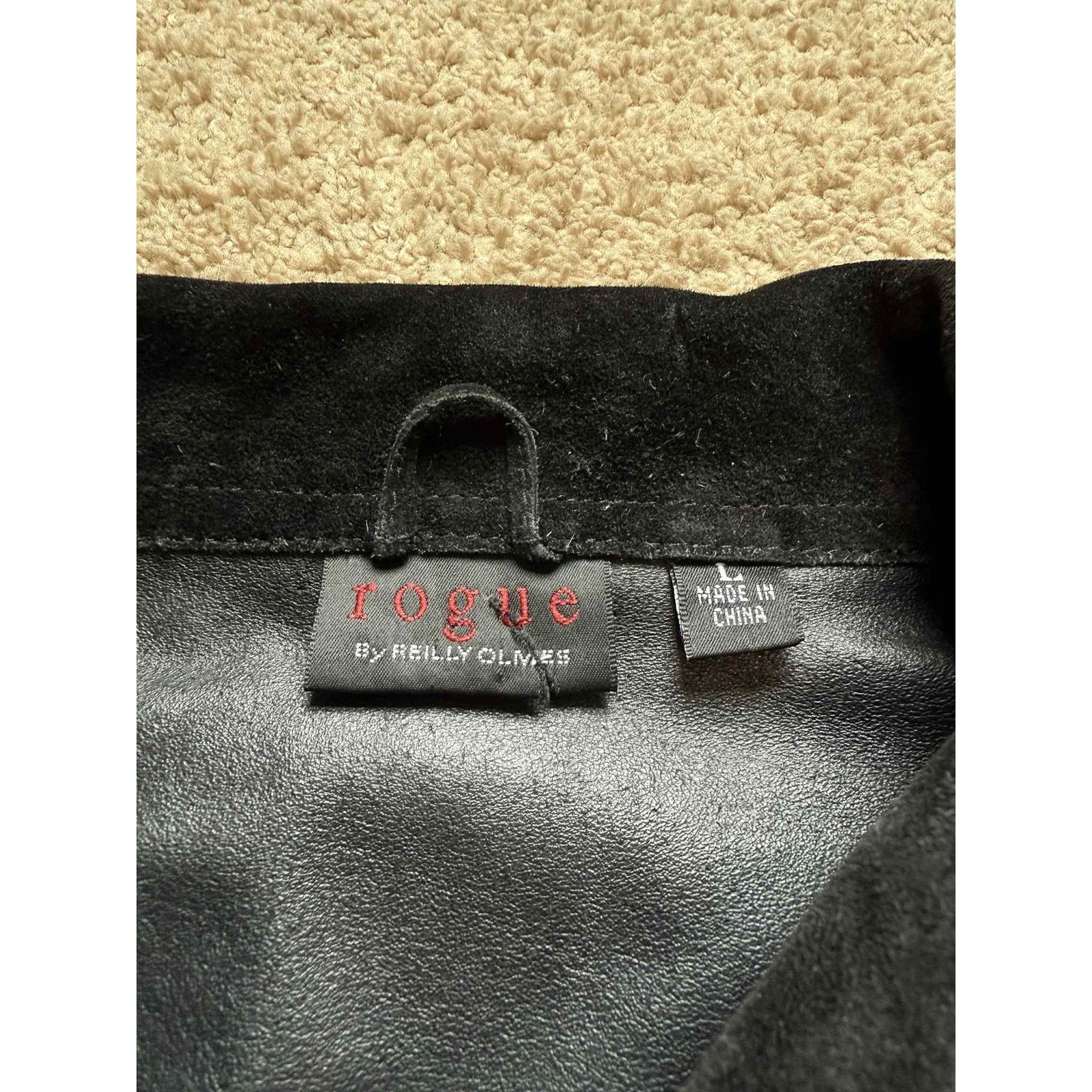 Other UK Rogue by Reilly Olives Suede Utility Shirt Jacket Black L Size L / US 10 / IT 46 - 4 Thumbnail