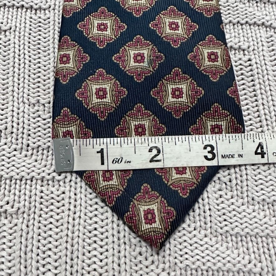 Coach Vintage Coach black geometric Italian silk tie Size ONE SIZE - 6 Thumbnail