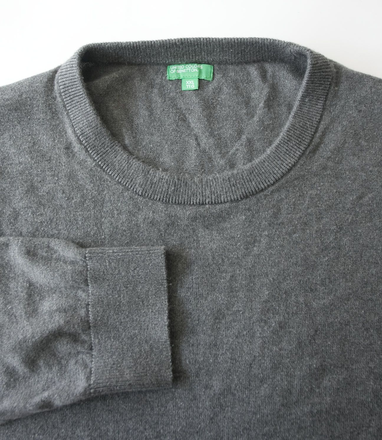 United Colors Of Benetton United Colors Of Benetton Sweater Size XXL Gray Size US XXL / EU 58 / 5 - 2 Thumbnail