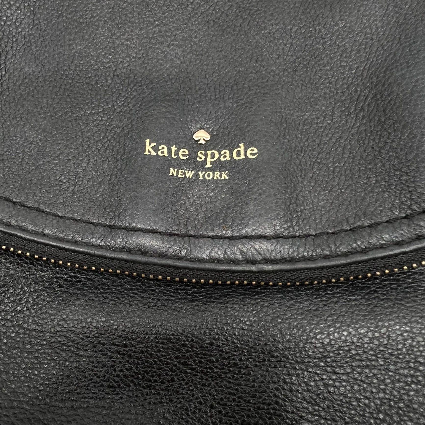 Vintage VINTAGE Kate Spade New York Medium Shoulder Bag Black Pebbled Leather Womens 12x10 Size ONE SIZE - 2 Thumbnail