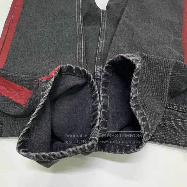 Balenciaga Balenciaga Stylish Black Denim Trousers with Stripes. Size US 28 / EU 44 - 7 Thumbnail