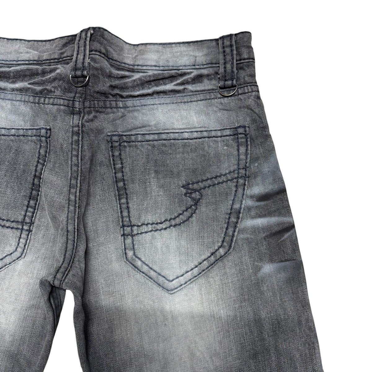 semanticdesign Semantic Design Whiskered Denim Flare Jeans Size US 32 / EU 48 - 11 Thumbnail