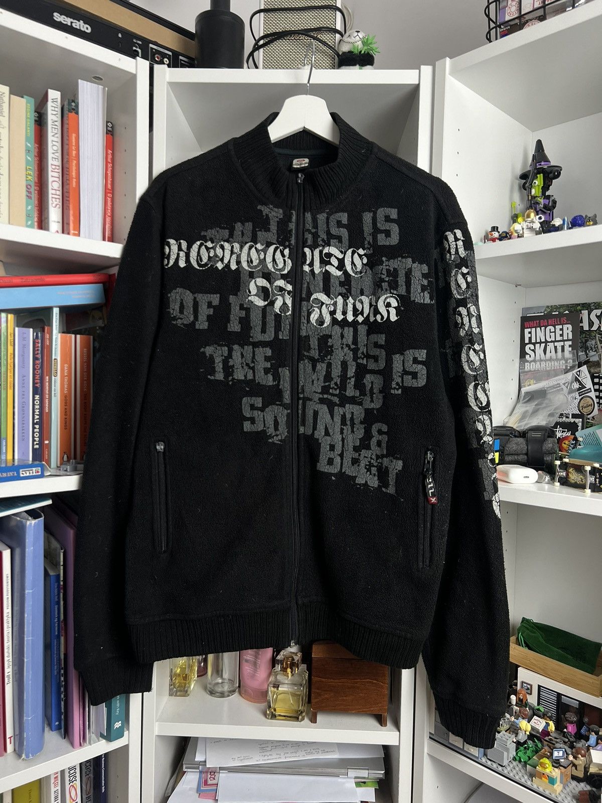 Other Vintage y2k printed avantgarde opium gunge fleece sweatshirt Size US L / EU 52-54 / 3 - 1 Thumbnail