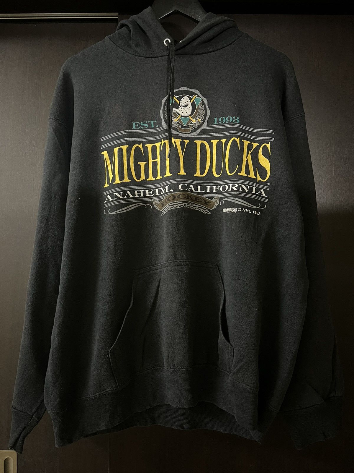 NHL × Vintage mighty ducks 1993 hoodie Size US XL / EU 56 / 4 - 1 Thumbnail