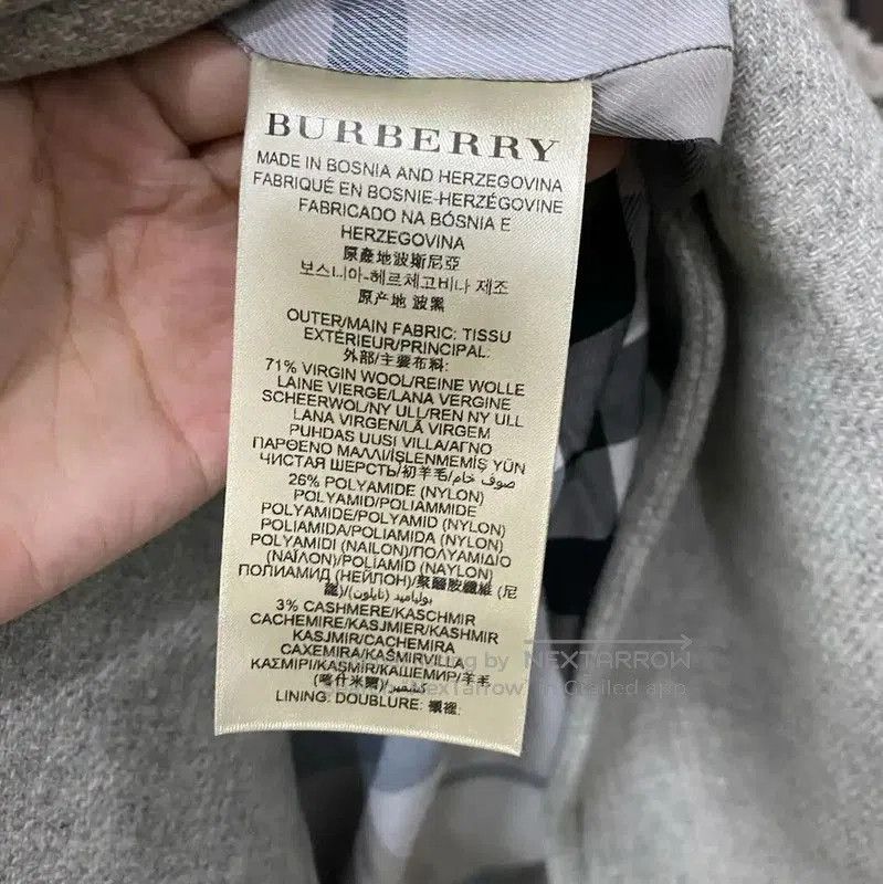 Burberry Burberry Winter Gray Wool Double-Breasted Coat. Size XXS / US 00 / IT 34 - 6 Thumbnail