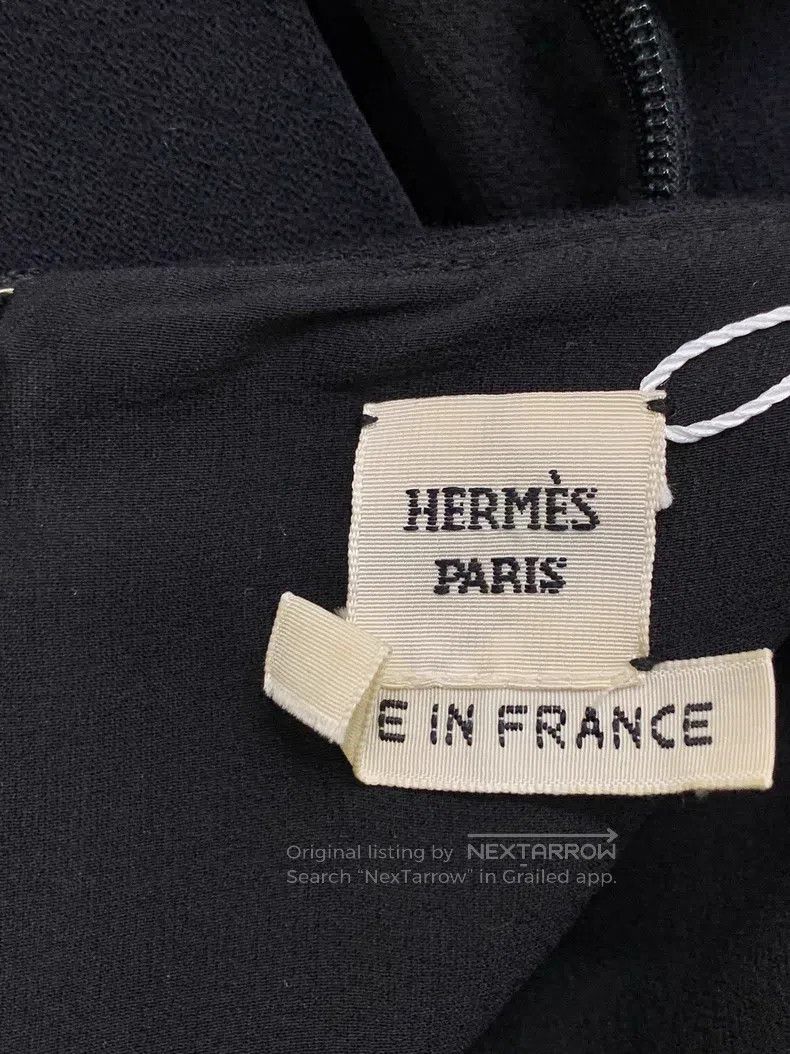 Hermes Hermes Black Long Sleeve Dress Size XS / US 0-2 / IT 36-38 - 4 Thumbnail