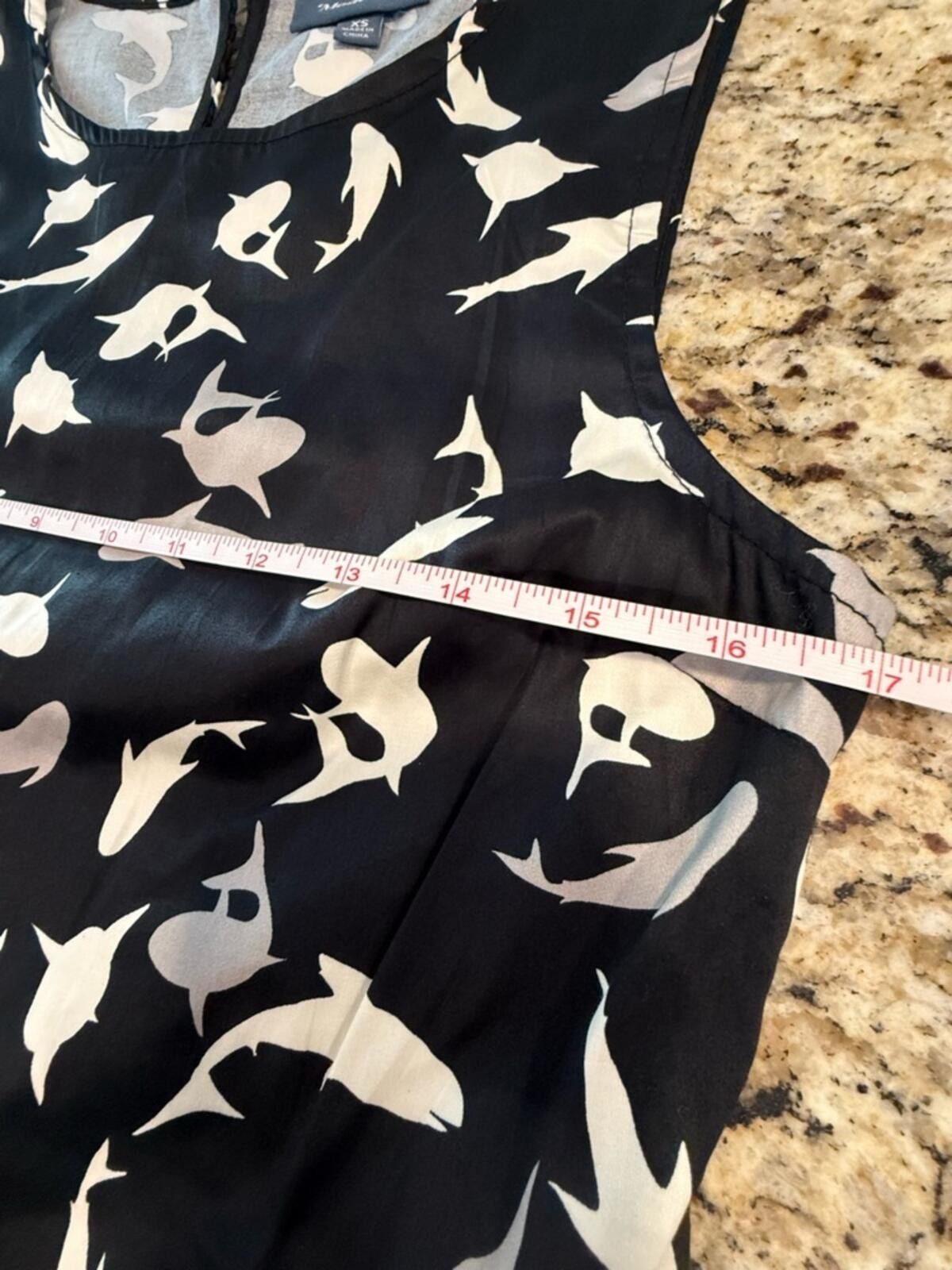 Other ModCloth Shark print mini dress black white resort SZ XS Size XS / US 0-2 / IT 36-38 - 8 Thumbnail
