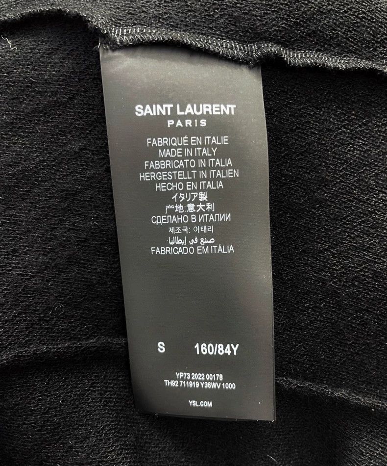 Saint Laurent Paris Saint Laurent ParisSolid Straight Single Breasted Long Sle Size US S / EU 44-46 / 1 - 6 Thumbnail