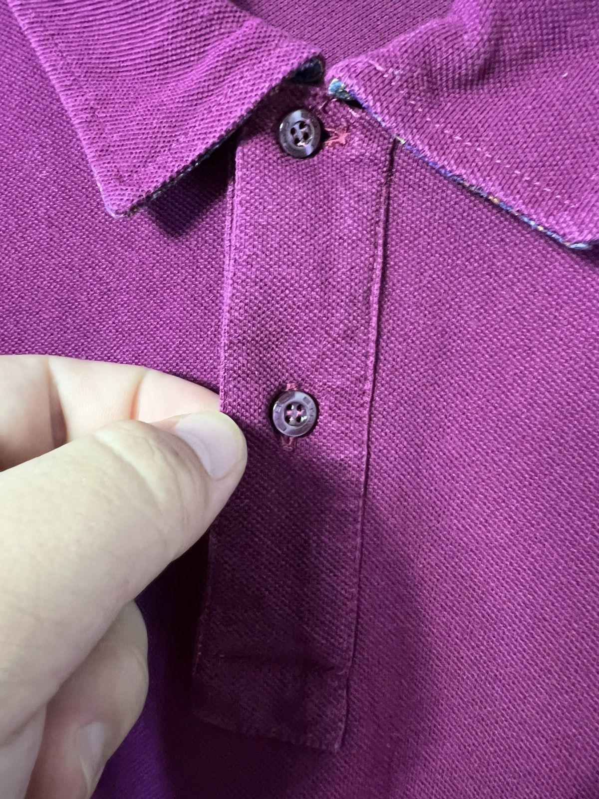 Etro Etro Milano Luxury Cotton Polo Long Sleeve Collared Tee Size US XL / EU 56 / 4 - 4 Thumbnail