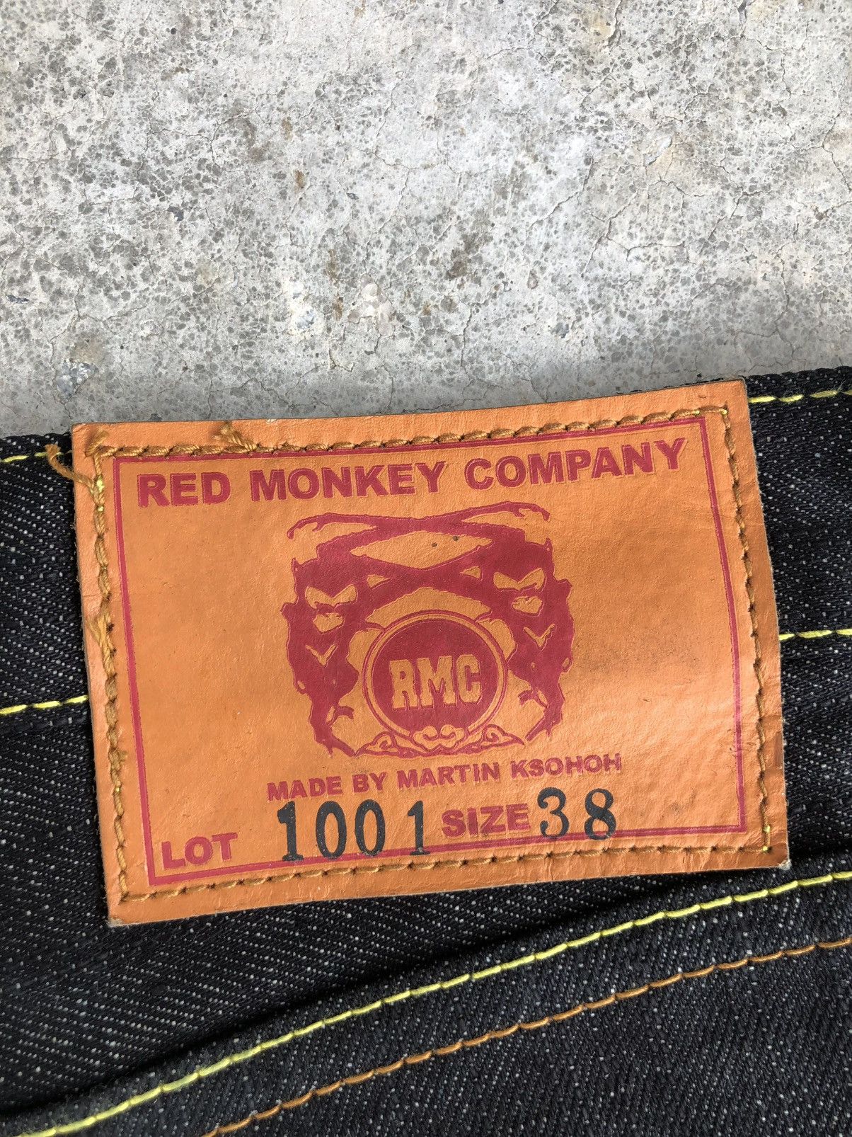 RMC Jeans Red Monkey Company Embroidered Jeans Baggy Jeans Size US 37 - 20 Thumbnail