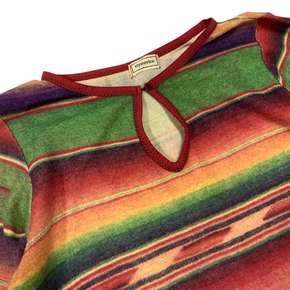 Hysteric Glamour Vtg Hysteric Glamour Striped Blouson T-Shirt Size ONE SIZE - 4 Thumbnail